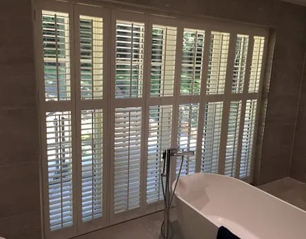 Bathroom Tracked Shutters Hertfordshire
