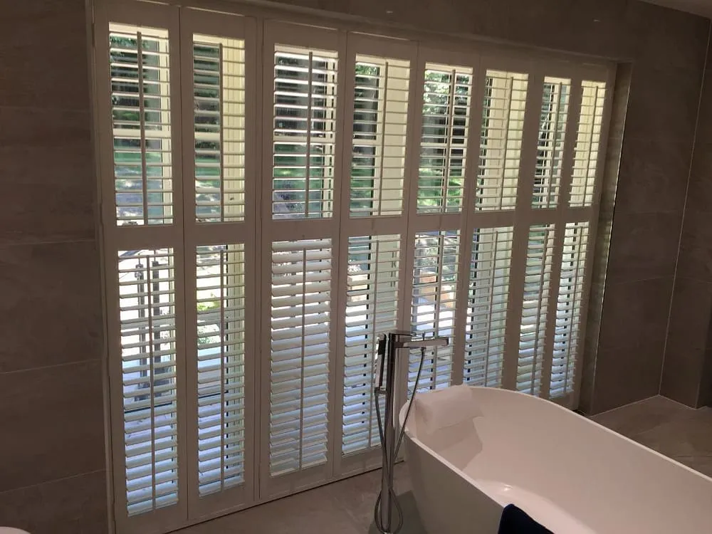 Bathroom Tracked Shutters Hertfordshire